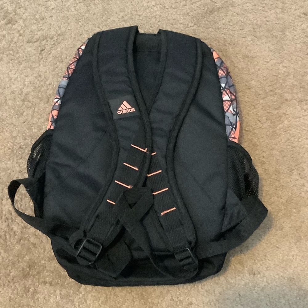 Adidas Triangular Pattern Backpack in Black and C… - image 3